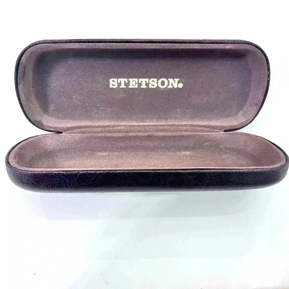 Stetson Accessories - Dark Brown Stetson Eye Glass Case Glasses Case